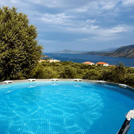 Souda Bay View With Private Pool Near Chania Daire *