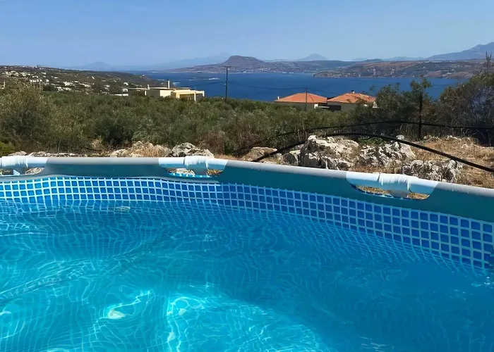 Souda Bay View With Private Pool Near Chania * Chania (Crete)